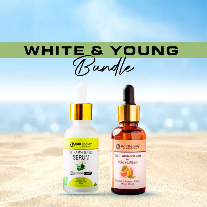 White and Young Bundle - Ultra Whitening Serum and Anti-Aging Serum 30ml White and Young Bundle - Ultra Whitening Serum and Anti-Aging Serum 30ml