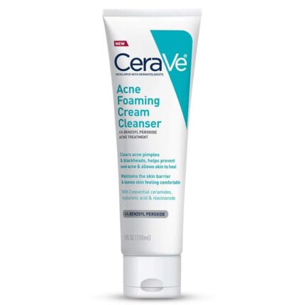 CeraVe Foaming Cream Cleanser with Ceramides & Hyaluronic Acid