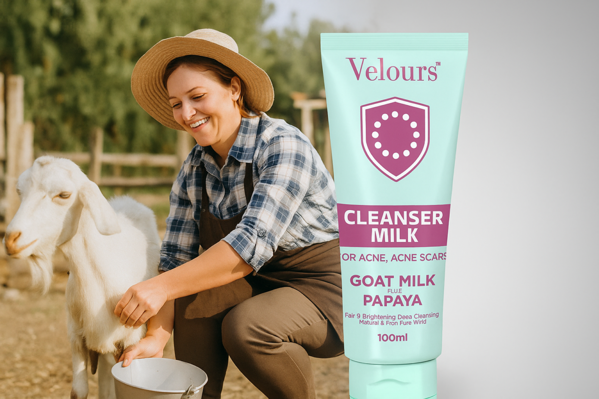 goat milk face wash for healthy, glowing skin