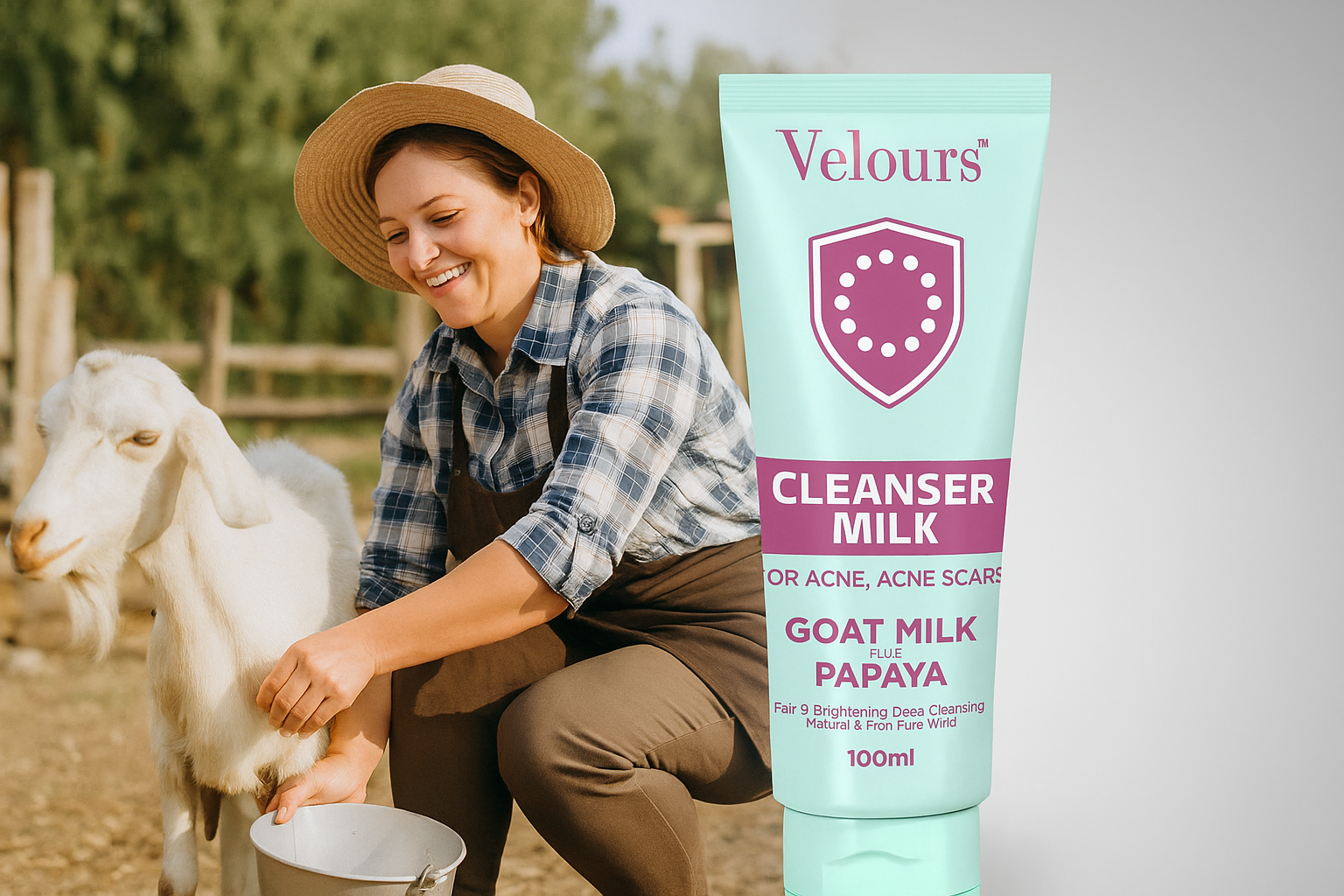 goat milk face wash for healthy, glowing skin