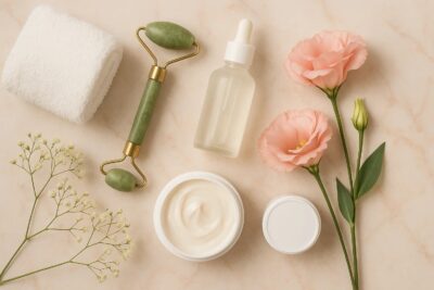 eraVe skincare products with key ingredients like ceramides, hyaluronic acid, and niacinamide