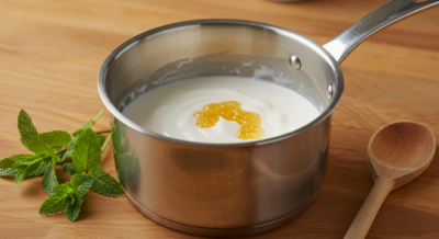  goat milk facewash surrounded by natural ingredients like milk, honey