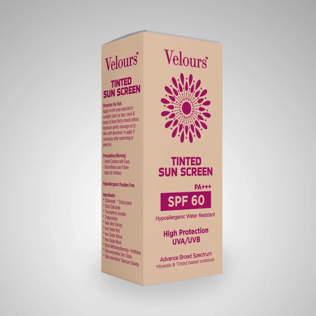 Tinted Sun Screen - SPF 60 0 Tinted Sunblock - SPF-60